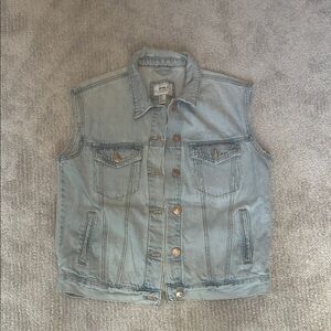 Forever 21 Light Blue Denim Vest